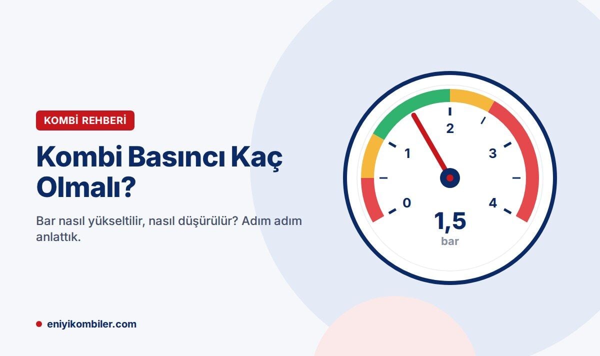 Kombi Basıncı Kaç Olmalı? Bar Nasıl Düşürülür ve Yükseltilir