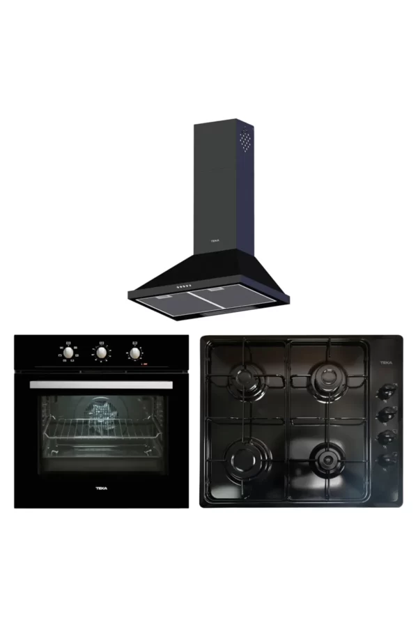 Teka Chef 3 Siyah Ankastre Set ( He 715 Bk - Hlx 640 Bk - Dbt 60 Bk )